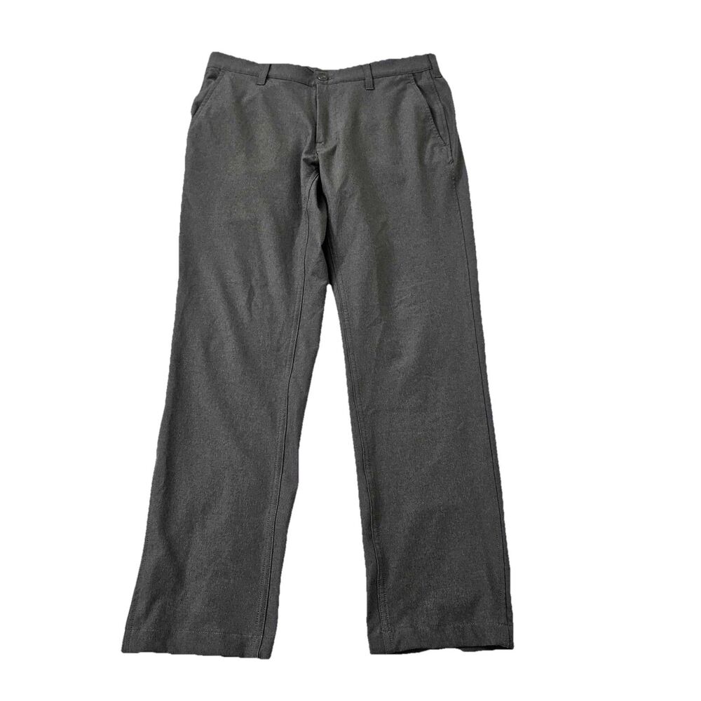 Bluffworks Pants Mens 32 x 30 Gray Envoy Lightweight Travel Chino Slim Fit Gorp